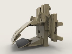Long Reach SQ Sliding Arm Paper Roll Clamps