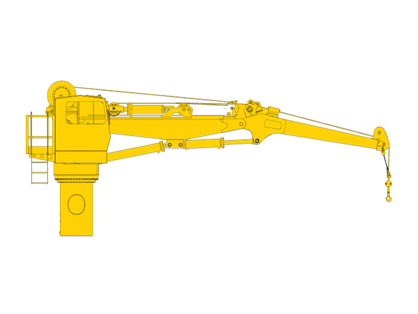drawing of Knuckleboom Crane