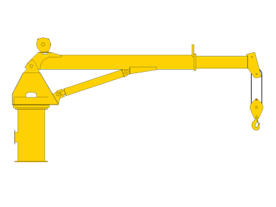 drawing of a telescopic Boom Crane