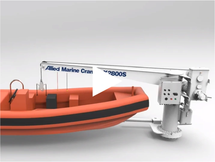 DX2800S Davit Crane - DX2800S Davit video