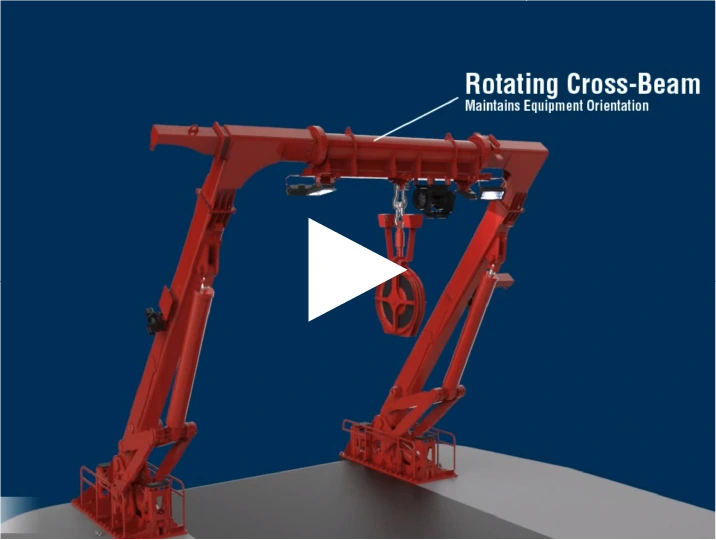 A-Frame Crane - A-Frame crane video