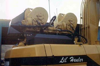 Two Allied W400 Winches on a Cat 315 Excavator