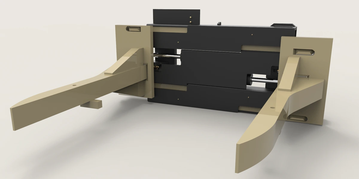 Long Reach Fork lift attachment - Forging Clamp
