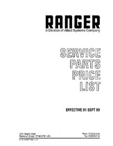 Allied Ranger Service Parts Price List